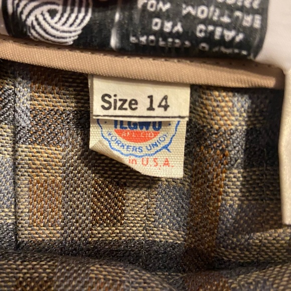 Vintage Tica Women’s Plaid Midi Pleated Skirt 100% Wool Union Tag Sz 14 academia - Picture 4 of 7